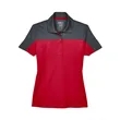 CORE365 Ladies' Balance Colorblock Performance Pique Polo | https://www.bestnamebadges.com