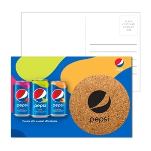 Post-Card-with-Round-Cork-Coaster