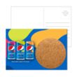 Post Card with Round Cork Coaster | https://www.bestnamebadges.com