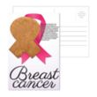 Post Card with Awareness Ribbon Cork Coaster | https://www.bestnamebadges.com