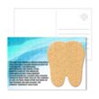 Post Card with Tooth Cork Coaster | https://www.bestnamebadges.com
