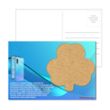 Post Card with Shamrock Cork Coaster | https://www.bestnamebadges.com
