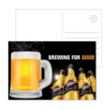 Post Card with Full Color Beer Mug Coaster | https://www.bestnamebadges.com