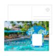Post Card with Full Color Flower Coaster | https://www.bestnamebadges.com