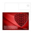 Post Card with Full Color Heart Coaster | https://www.bestnamebadges.com