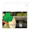 Post Card with Full Color Shamrock Coaster | https://www.bestnamebadges.com