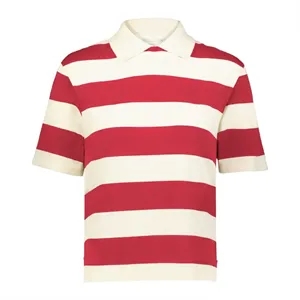 Holloway Women's Prep Street Rugby Crop T-Shirt - 226302 | https://www.bestnamebadges.com