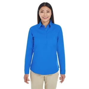 Devon & Jones Women's Perfect Fit™ Half-Placket Tunic Dre... | https://www.bestnamebadges.com
