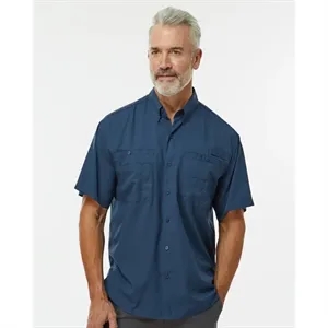 Paragon Men's Hatteras Performance Short Sleeve Fishing S... | https://www.bestnamebadges.com