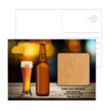 Post Card with Square Cork Coaster | https://www.bestnamebadges.com