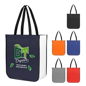 Jumbo Lola Laminated rPET Non-Woven Tote Bag | https://www.bestnamebadges.com