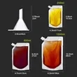 Concealable and Reusable Liquor Flask Kit for Travel | https://www.bestnamebadges.com