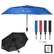 42" Telescopic Folding Umbrella With 100% rPET Canopy | https://www.bestnamebadges.com