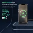 Foldable Portable QI Wireless Charging Stand | https://www.bestnamebadges.com