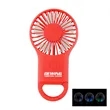Rechargeable Handheld Fan with Carabiner 2.0 | https://www.bestnamebadges.com