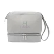 The Weekender Toiletry Bag with Drop-Bottom | https://www.bestnamebadges.com