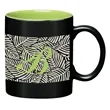 11 Oz. Full Color Aztec Mug | https://www.bestnamebadges.com