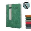 A5 PU Leather Notebook with Elastic Pen Holder | https://www.bestnamebadges.com