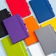 A5 Elastic Band Notebook with Pen | https://www.bestnamebadges.com