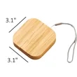 Square Bamboo Multi USB Charging Adapter Cable Kit | https://www.bestnamebadges.com