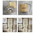 Square Bamboo Multi USB Charging Adapter Cable Kit | https://www.bestnamebadges.com