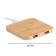 15W Bamboo Wireless Charger | https://www.bestnamebadges.com