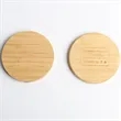 15W Bamboo Wireless Charger | https://www.bestnamebadges.com