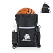 Waterproof Nylon Drawstring Backpack With Shoe Compartment | https://www.bestnamebadges.com