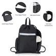 Waterproof Nylon Drawstring Backpack With Shoe Compartment | https://www.bestnamebadges.com