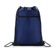 Waterproof Nylon Drawstring Backpack W/ Front Zipper Pocket | https://www.bestnamebadges.com