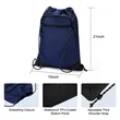 Waterproof Nylon Drawstring Backpack W/ Front Zipper Pocket | https://www.bestnamebadges.com