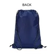 Waterproof Nylon Drawstring Backpack W/ Front Zipper Pocket | https://www.bestnamebadges.com