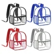 Stadium Approved Clear Backpack with Wide Shoulder Straps | https://www.bestnamebadges.com