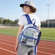 Stadium Approved Clear Backpack with Wide Shoulder Straps | https://www.bestnamebadges.com