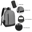 Two-Tone Heathered Urban Backpack | https://www.bestnamebadges.com