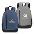 Two-Tone Heathered Urban Backpack | https://www.bestnamebadges.com