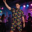Custom 80s Retro Full-Zip Short Sleeve Jacket | https://www.bestnamebadges.com