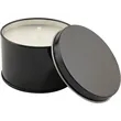 5.3 oz. Citronella Candle in a Black Metal Tin | https://www.bestnamebadges.com