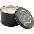 5.3 oz. Citronella Candle in a Black Metal Tin | https://www.bestnamebadges.com