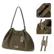Custom Suede Drawstring Crossbody Shoulder Bag | https://www.bestnamebadges.com