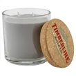 14 oz. Weathered Oak Candle in a Glass Holder with Cork Lid | https://www.bestnamebadges.com