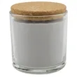 14 oz. Weathered Oak Candle in a Glass Holder with Cork Lid | https://www.bestnamebadges.com