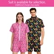 Custom Sublimated Retro Full Zip Short Sleeve Jacket | https://www.bestnamebadges.com
