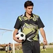 Dye Sublimated Quarter Zip Short Sleeve Jacket | https://www.bestnamebadges.com
