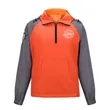 Custom Quarter Zip Hooded Jacket With Kangaroo Pocket | https://www.bestnamebadges.com