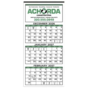 Skinner & Kennedy® 3-Month Display 12-Sheet Calendar | https://www.bestnamebadges.com