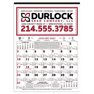 Skinner & Kennedy® 12-Sheet Almanac Calendar | https://www.bestnamebadges.com