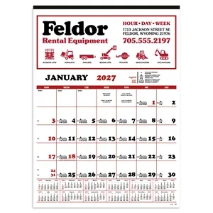 Skinner & Kennedy® Contractor's 12-Sheet Calendar | https://www.bestnamebadges.com
