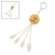 Environmental 3 In 1 Charger Cable W/ Key Ring | https://www.bestnamebadges.com