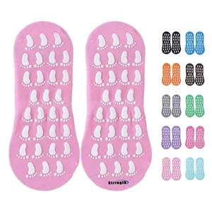 Yoga Pilates Non Slip Skid Socks With Grippers For Women